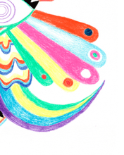 Load image into Gallery viewer, "Eye- eye- eye!" Psychedelic face poster