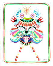 Load image into Gallery viewer, "Eye- eye- eye!" Psychedelic face poster