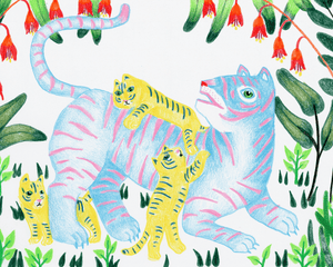 "Tiger Family" Print