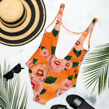 Load image into Gallery viewer, Flowermouths onepiece bathing suit