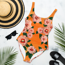 Load image into Gallery viewer, Flowermouths onepiece bathing suit
