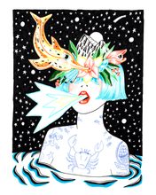 Load image into Gallery viewer, "Night Swim" Print